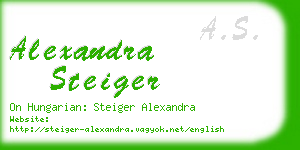 alexandra steiger business card